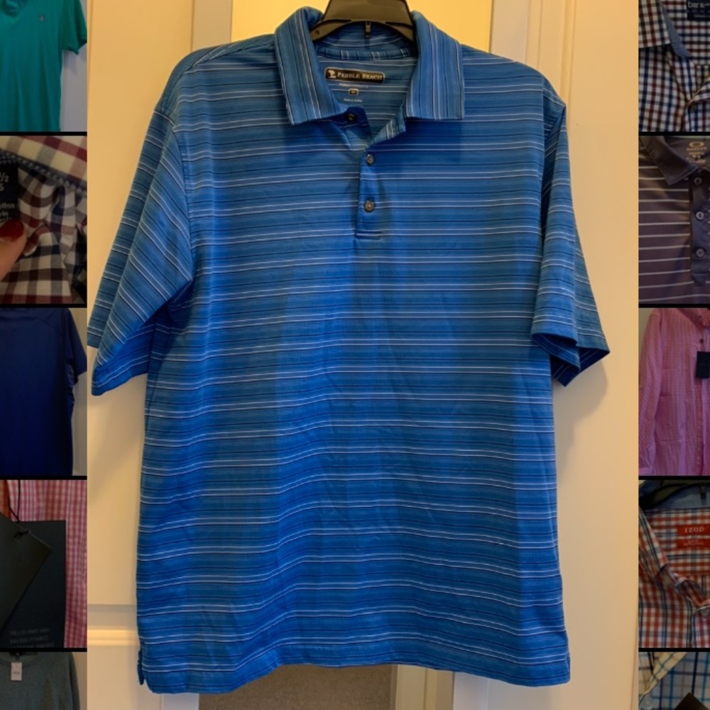 Men’s Pebble Beach polo, size M